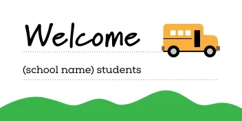 Welcome Back School Bus