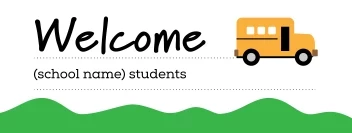 Welcome Back School Bus