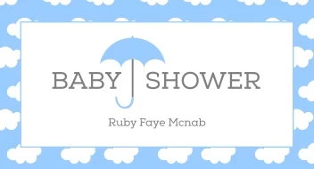Baby Shower Umbrella