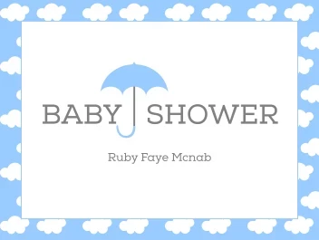 Baby Shower Umbrella