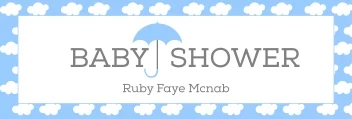 Baby Shower Umbrella
