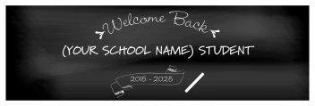 Welcome Back School Chalkboard