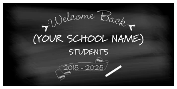Welcome Back School Chalkboard