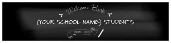 Welcome Back School Chalkboard
