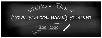 Welcome Back School Chalkboard