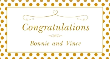 Gold Dot Congratulations