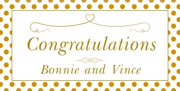 Gold Dot Congratulations