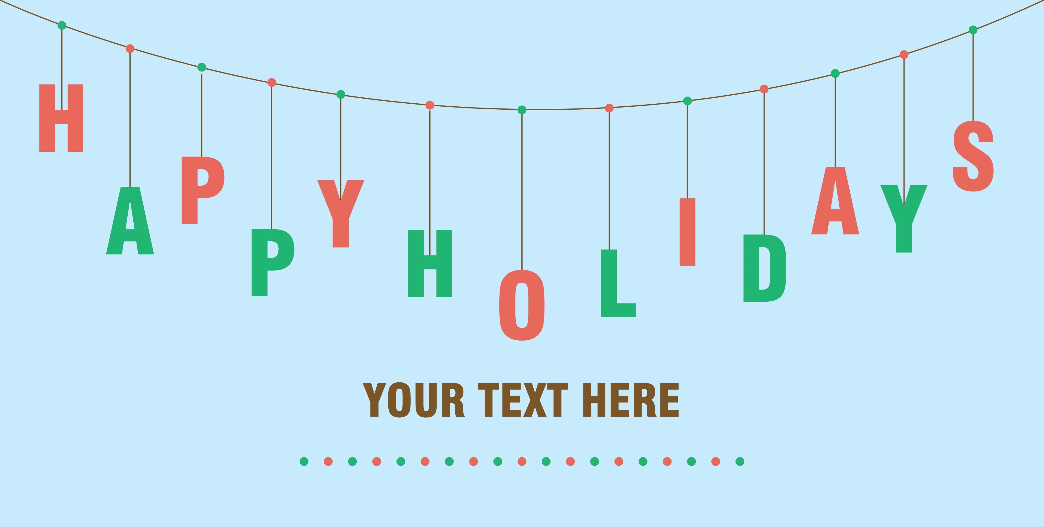 Dangly Holiday Letters