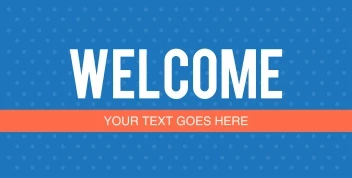 Dotted Pattern Welcome