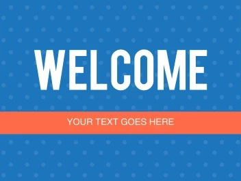 Dotted Pattern Welcome