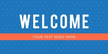 Dotted Pattern Welcome